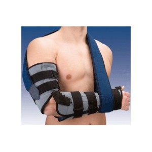 Ortesis de codo con férula palmar y pulgar con control de la flexo extensión